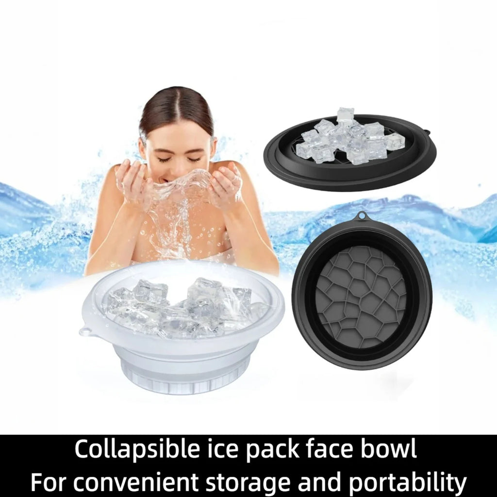Silicone Foldable Ice Facial Bowl – Portable Cold Plunge Skincare Tool