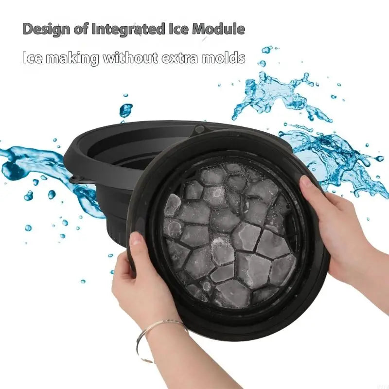 Silicone Foldable Ice Facial Bowl – Portable Cold Plunge Skincare Tool